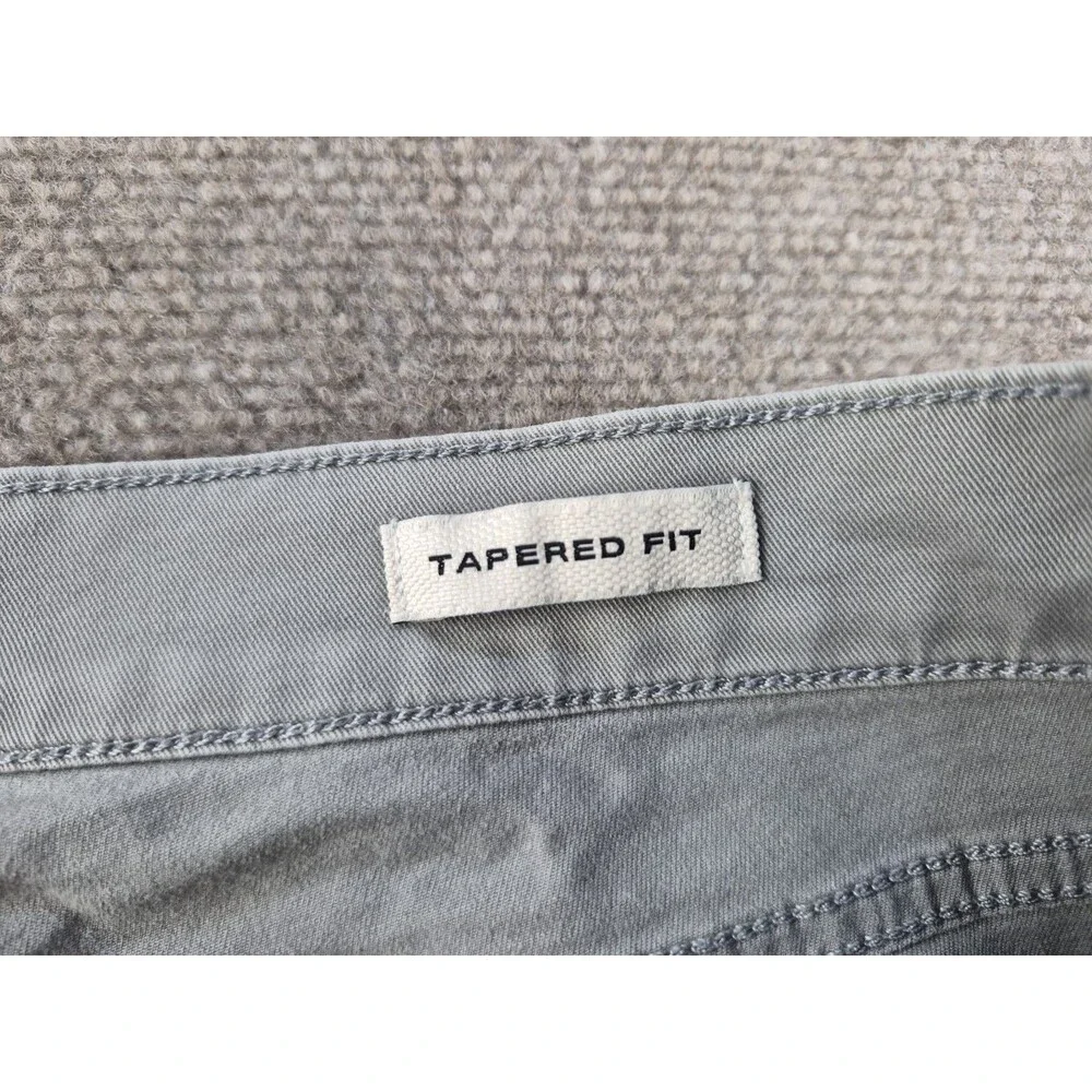 Flint & Tinder 365 Chino Pants Men Sz 32x34 Gray 5-Pocket Tapered Stretch Washed
